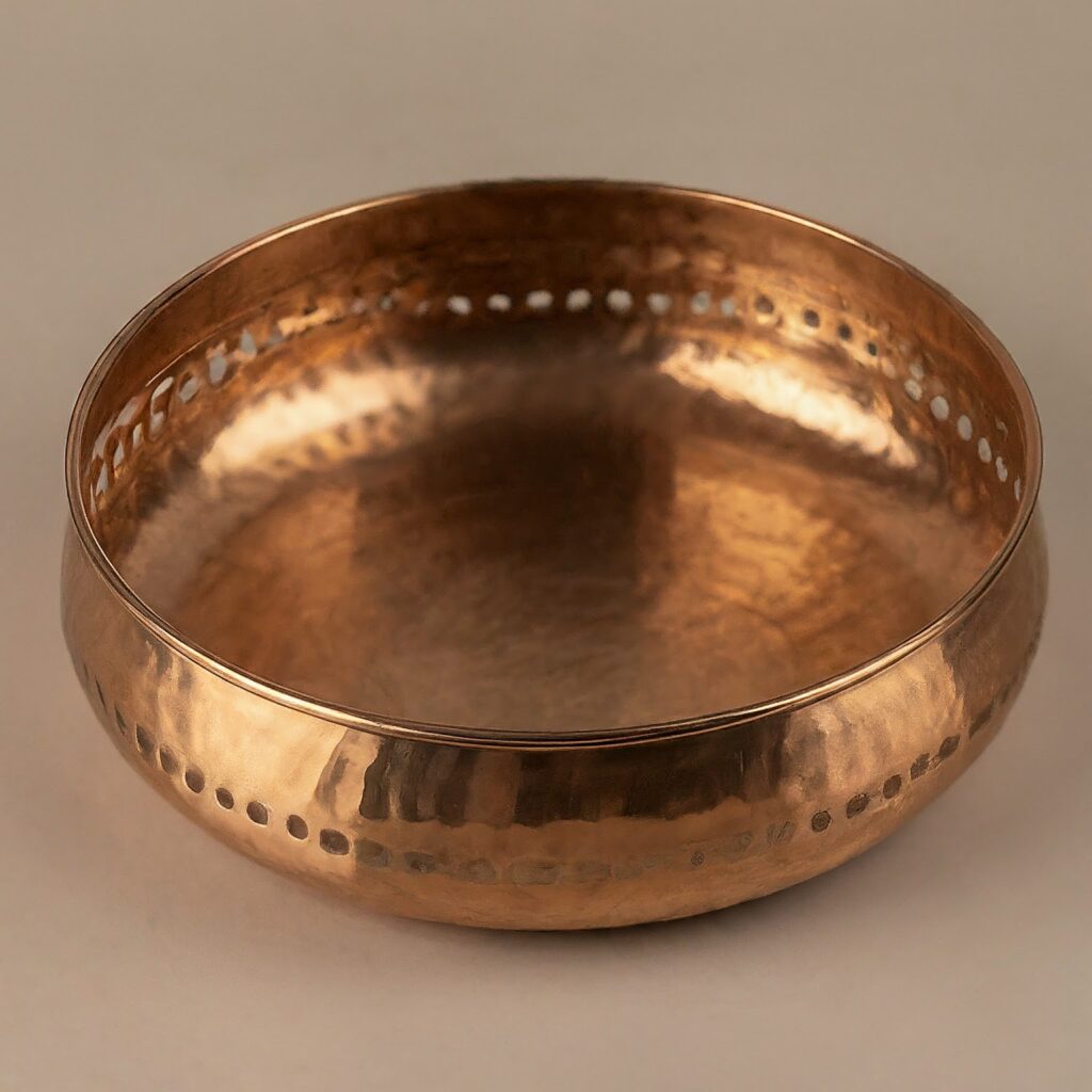 brass and copper decor