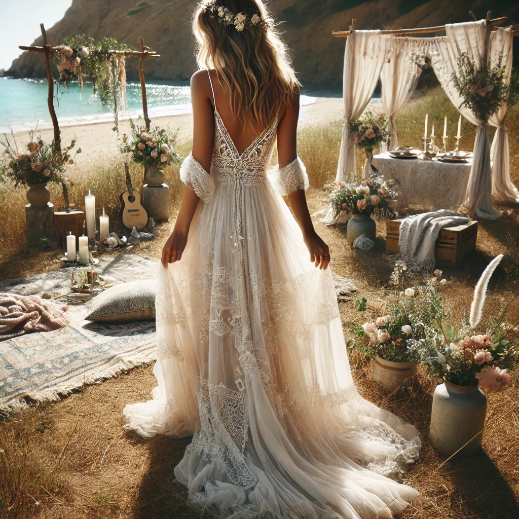 bridal dresses boho