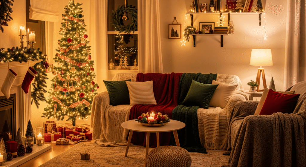 10 Cozy Christmas Living Room Ideas for Small Spaces